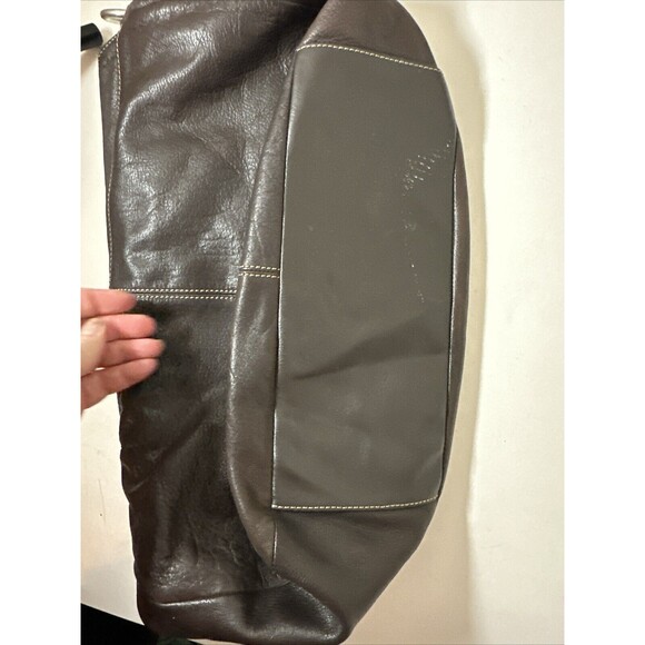 MARCO AVANE BROWN LEATHER SHOULDER STRAP TOTE CLUTCH PURSE HANDBAG Medium. NWT - Picture 5 of 8